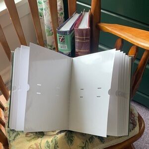 Thompson Green, Blue and Burgundy-Red  Photo/Postcard Albums